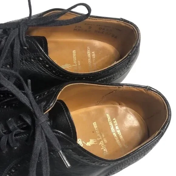 Polo Ralph Lauren the American collection benchmade lace up wing tip leather - Picture 6 of 10